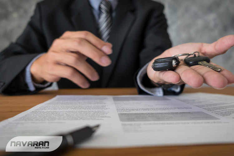 قرارداد رسمی برای اجاره ماشین